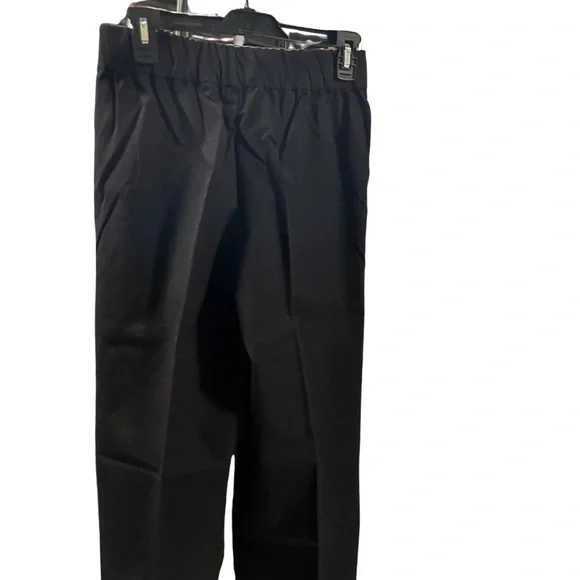Isaac Mizrahi Live! Petite 24/7 Stretch Crop Wide Pants Pitch Black 30 New